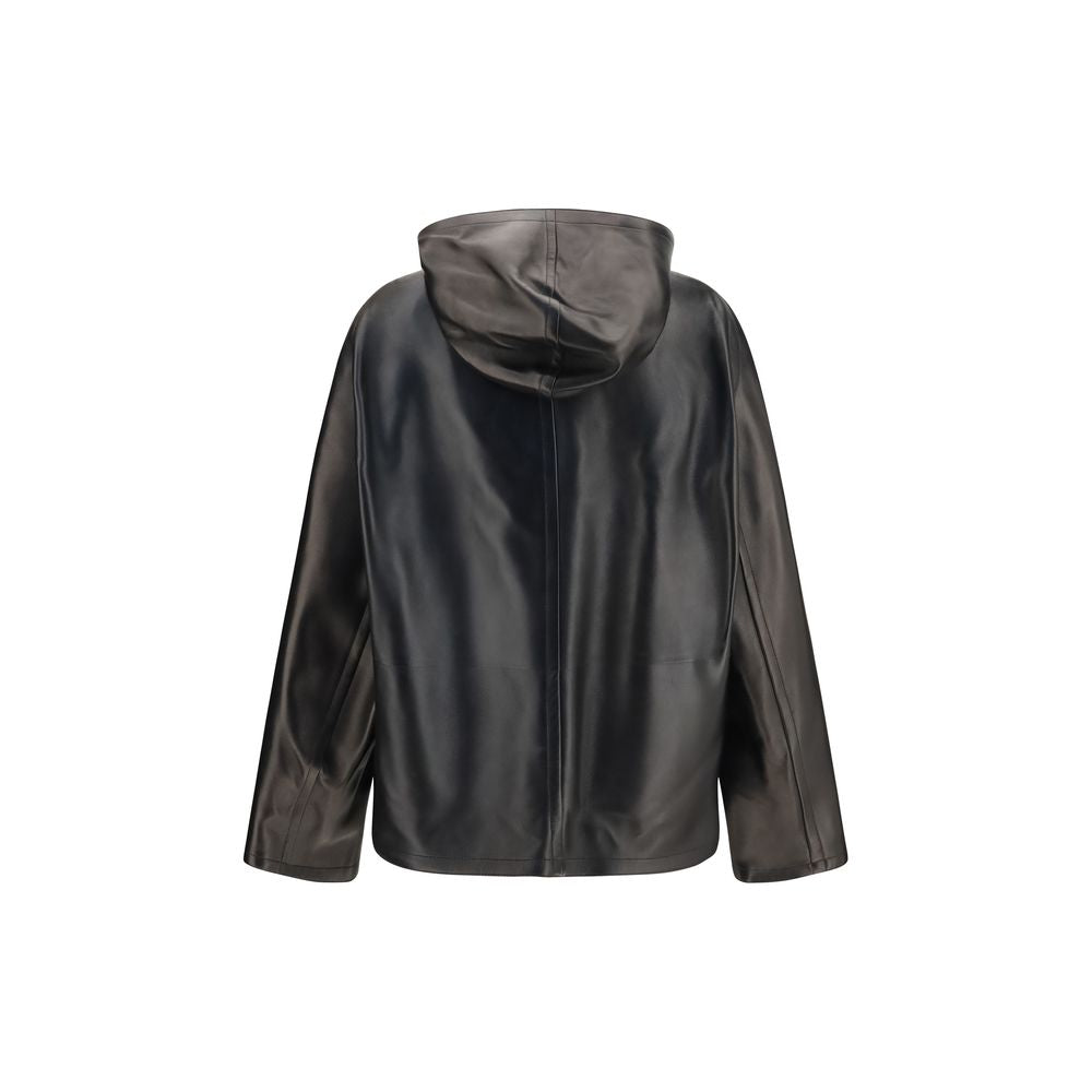 Black Lamb Ovis Aries Leather Jacket