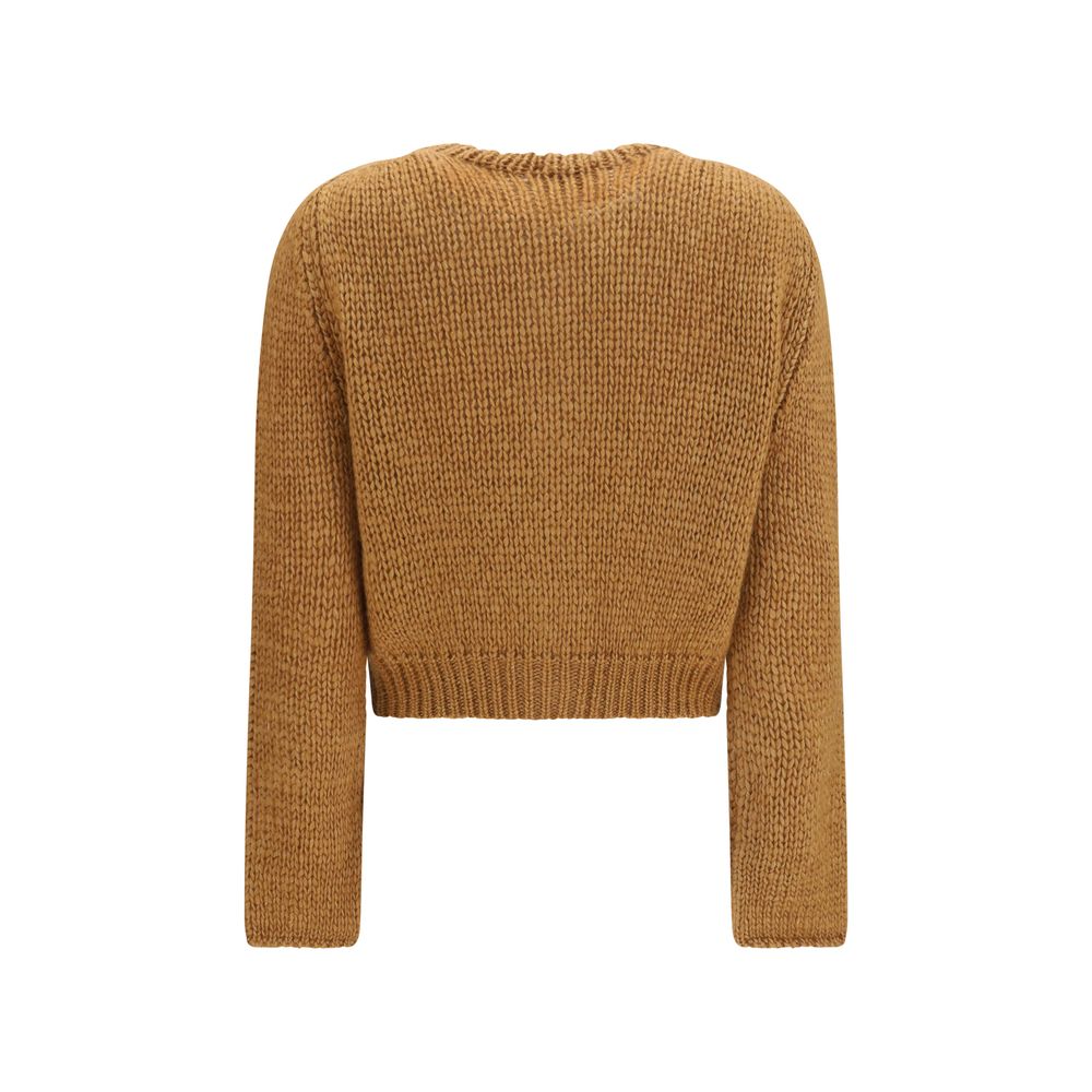 Brown Silk Cardigan