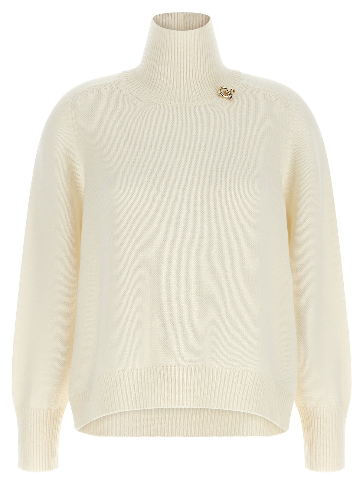 White Virgin Wool Cardigan