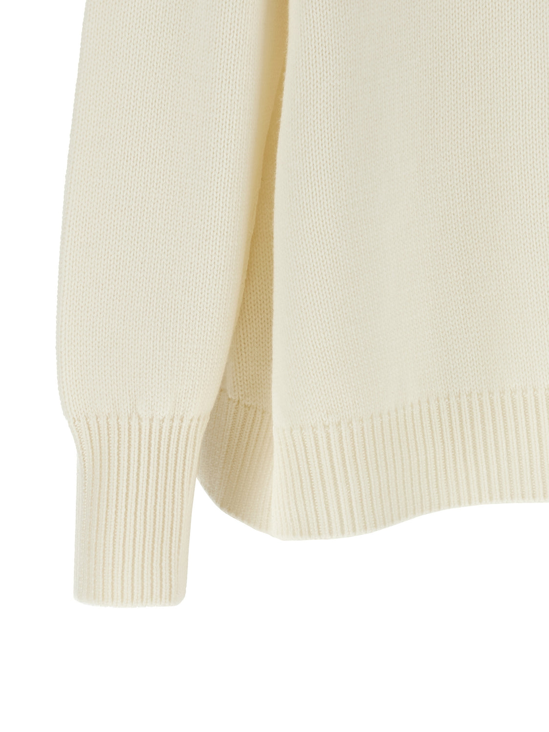 White Virgin Wool Cardigan