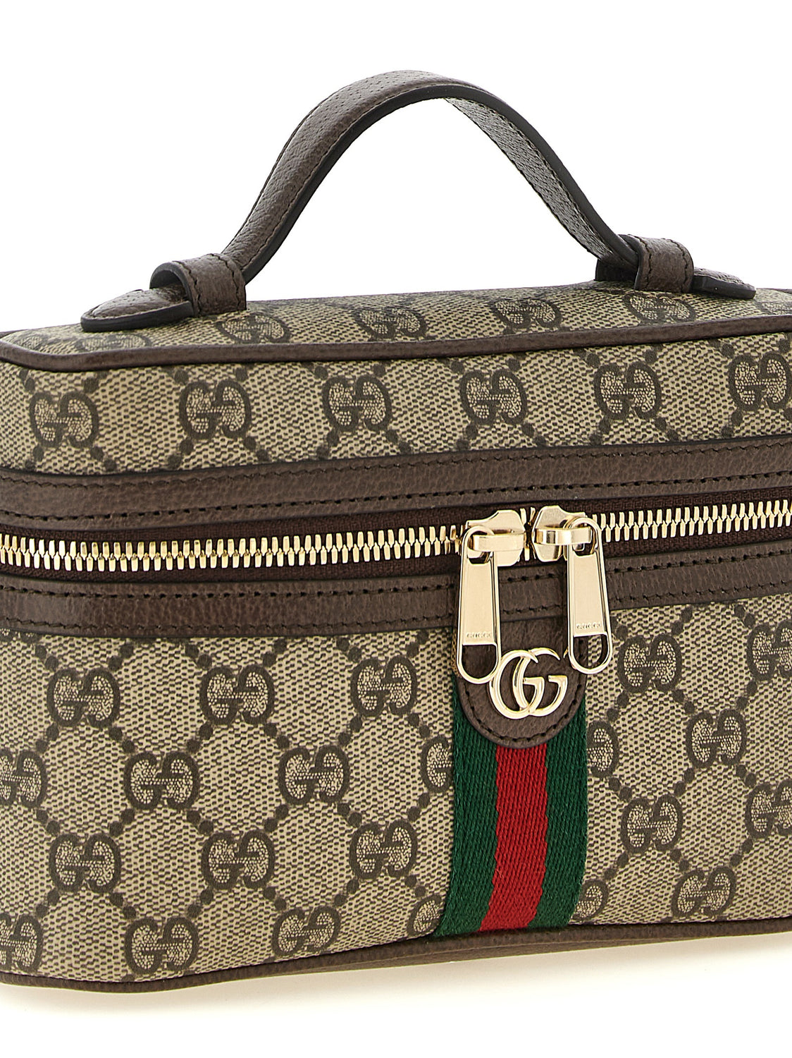 Beige Polyethylene Shoulder Bag