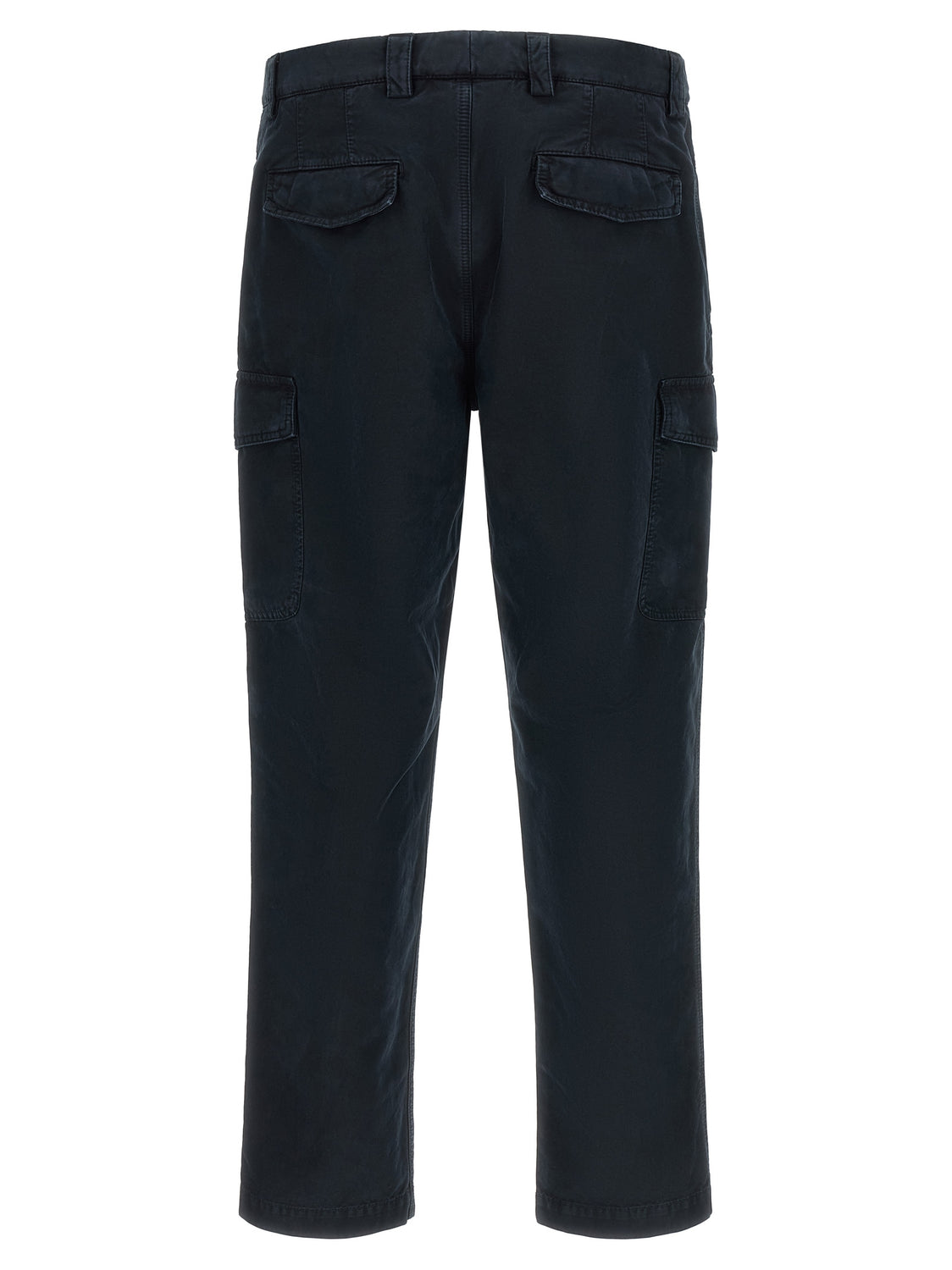 Blue Cotton Cargo Pants