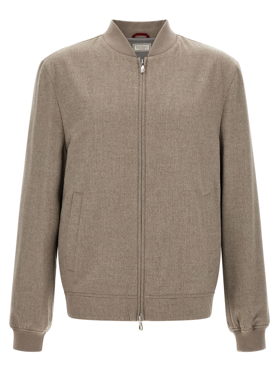 Gray Cashmere Bomber