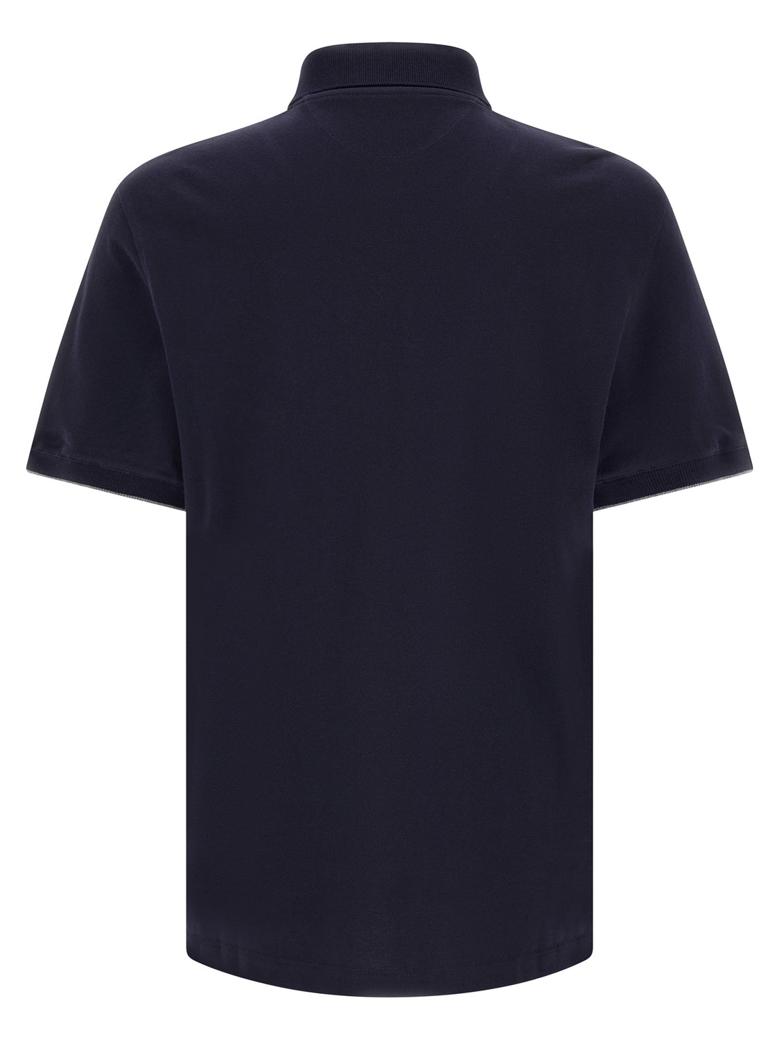 Blue Cotton Polo Shirt