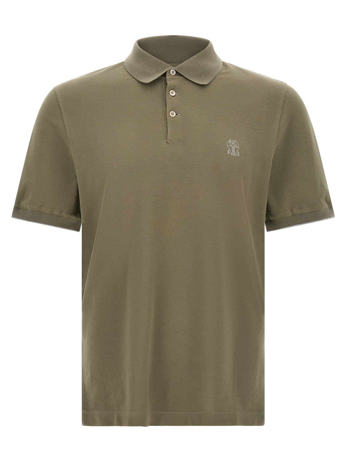Bicolor Cotton Polo Shirt