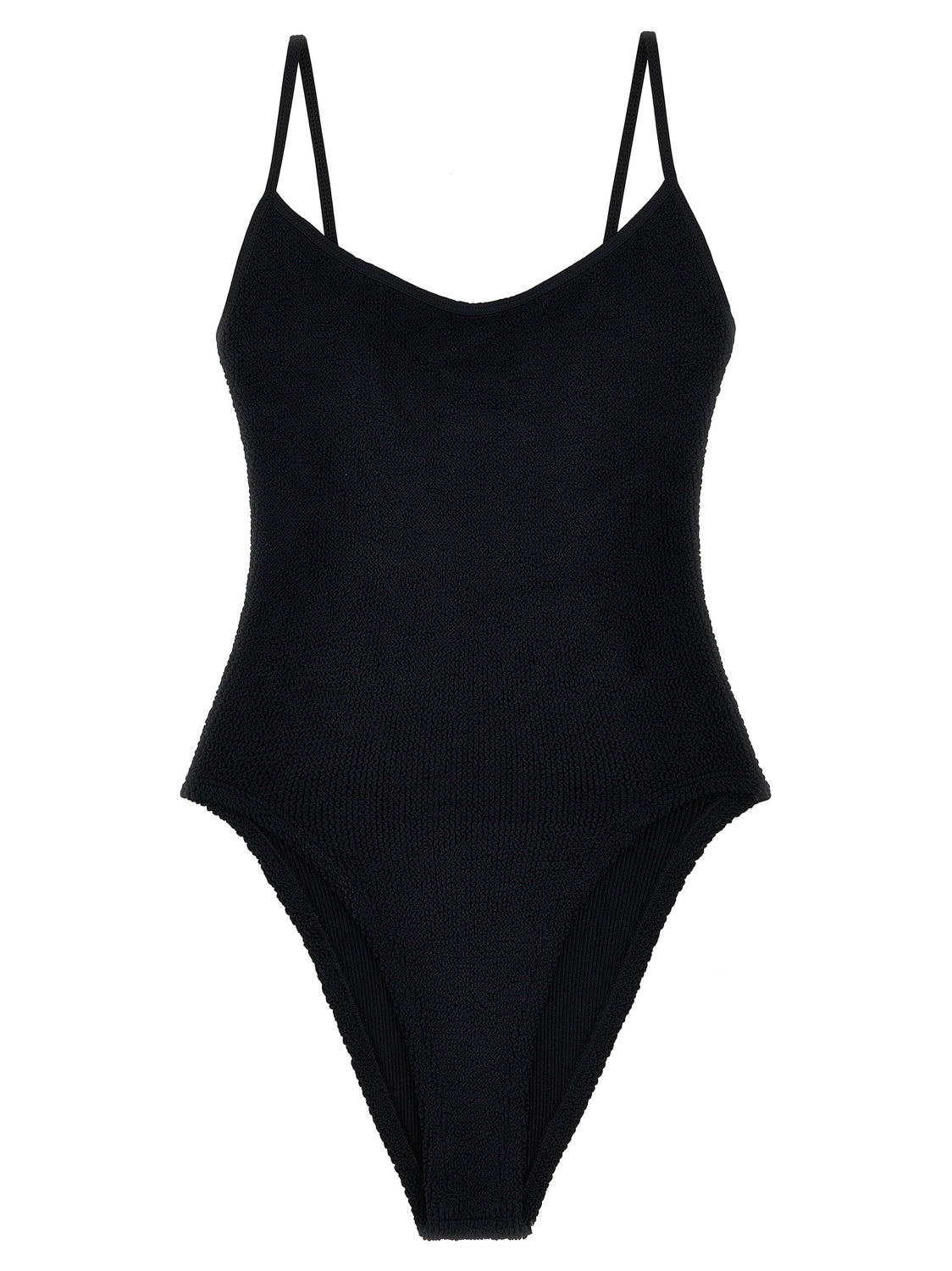 Black Polyamide One-Piece Swimsuit