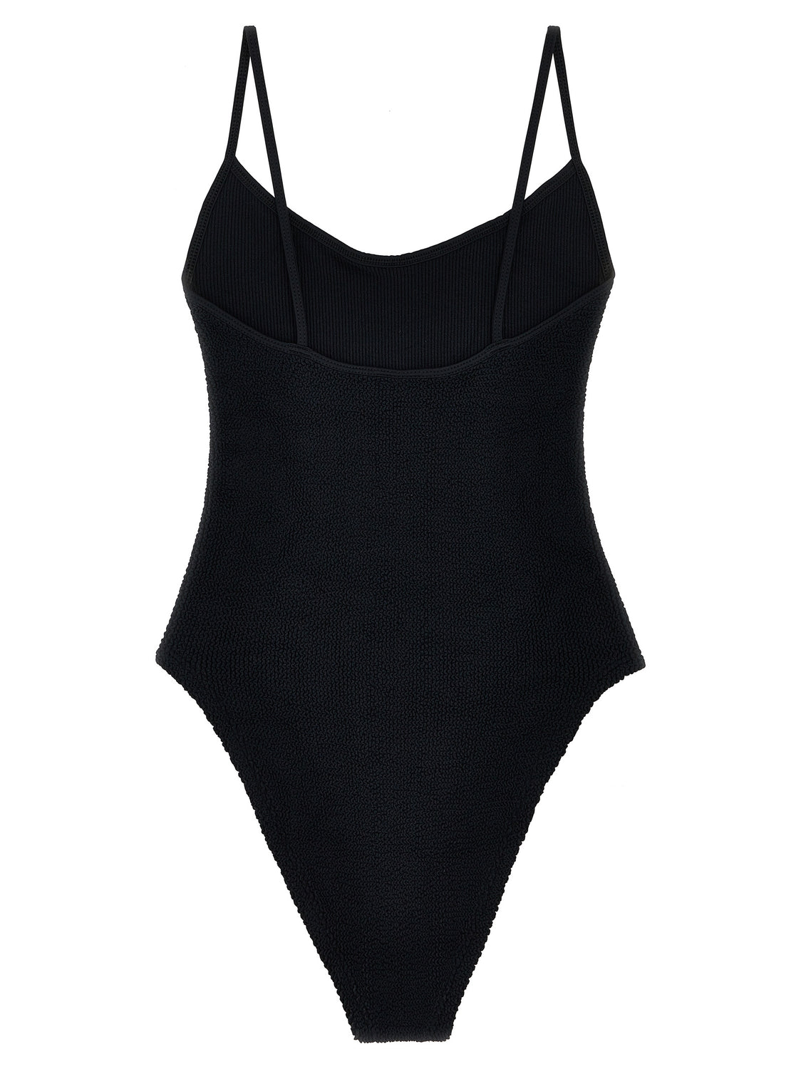 Black Polyamide One-Piece Swimsuit