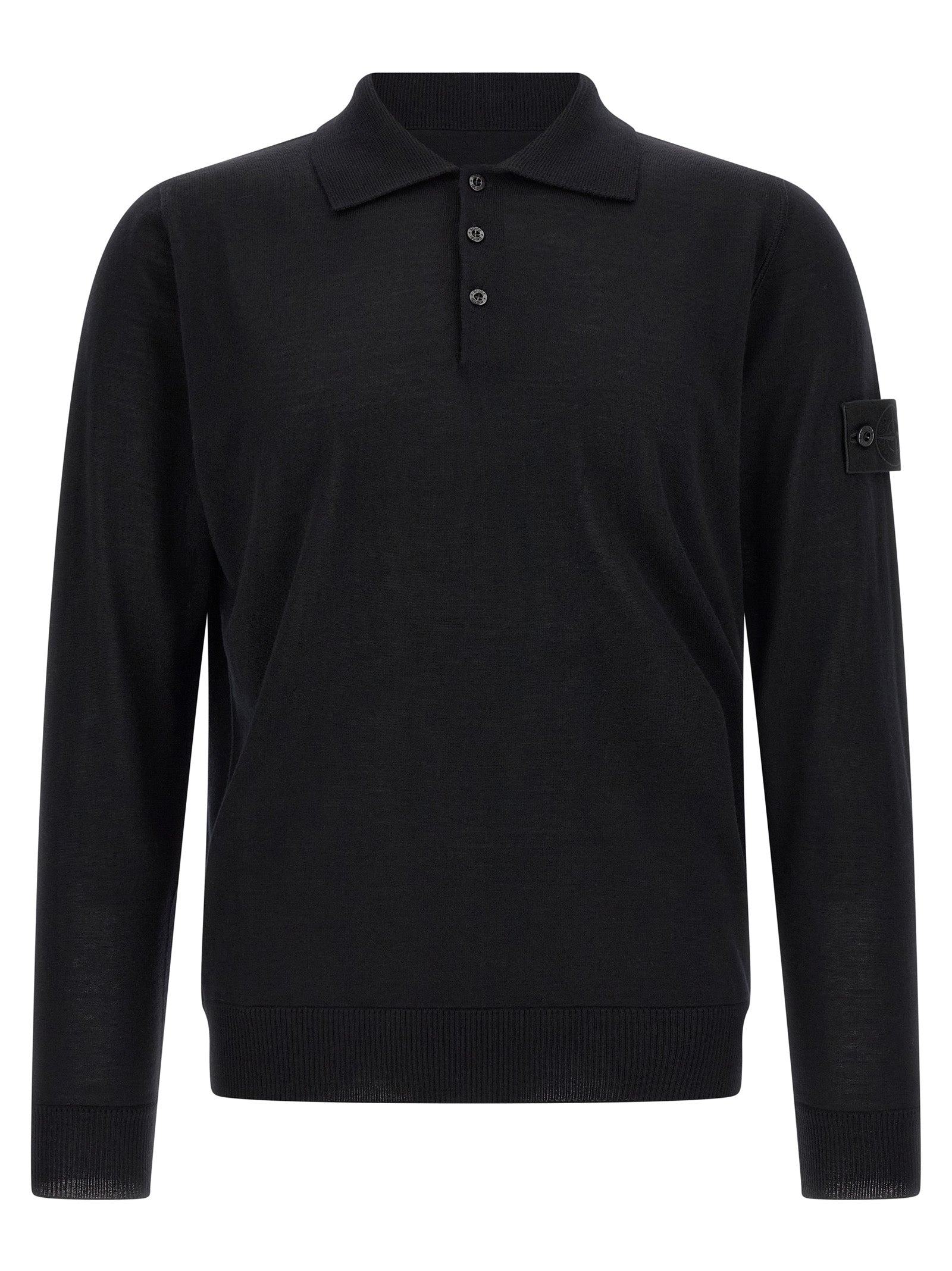 Black Virgin Wool Cardigan