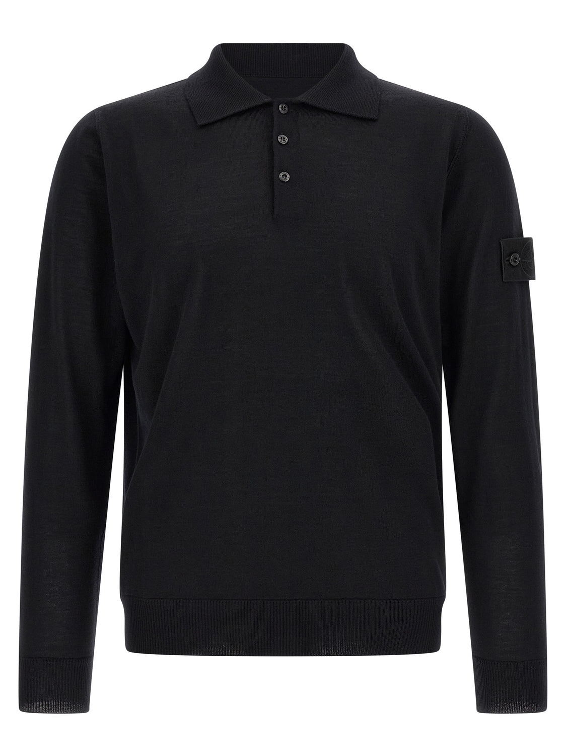 Black Virgin Wool Cardigan