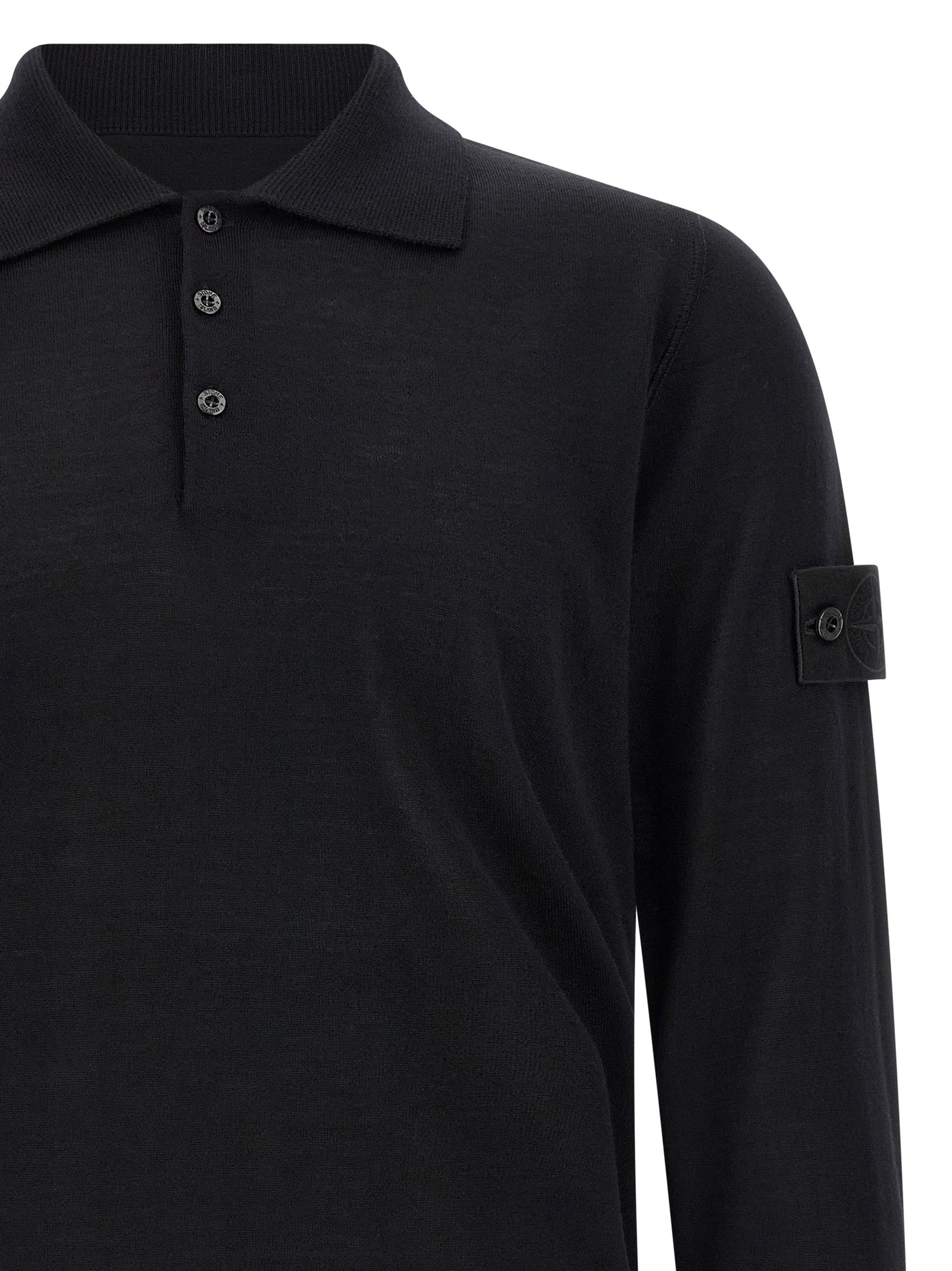 Black Virgin Wool Cardigan