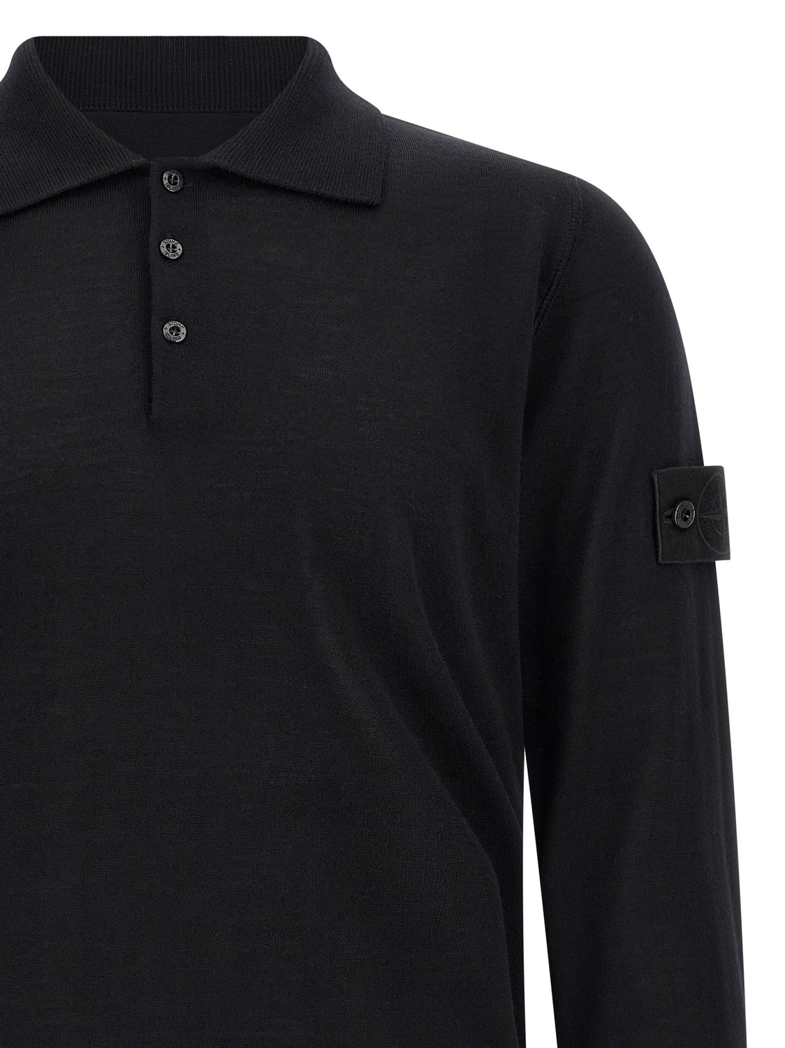 Black Virgin Wool Cardigan