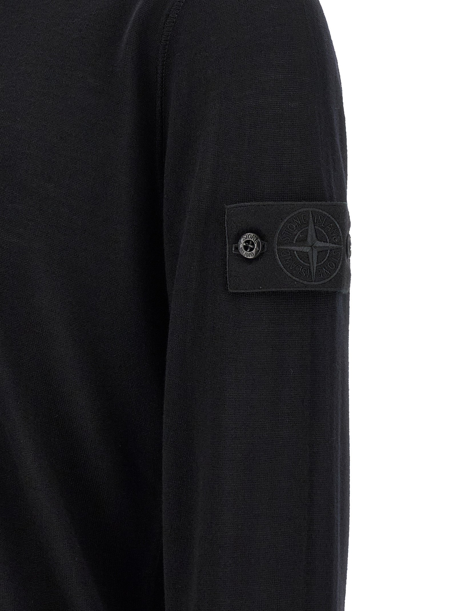 Black Virgin Wool Cardigan