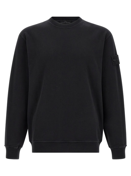 Black Cotton Sweatshirt
