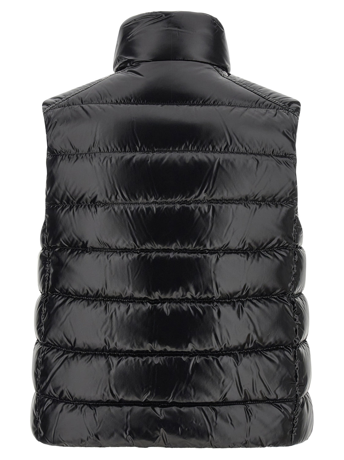 Black Polyamide Sleeveless Jacket