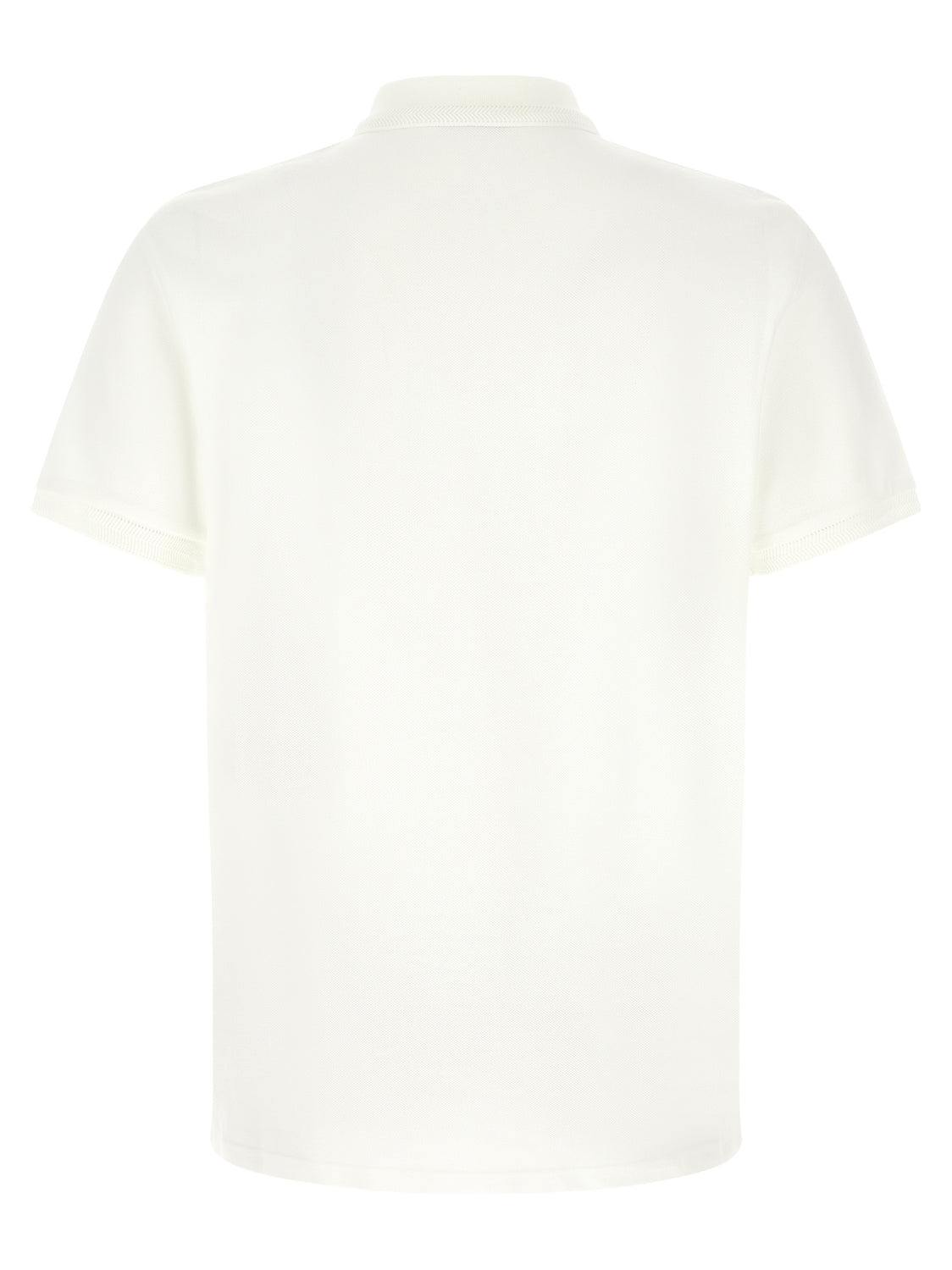 White Cotton Polo Shirt