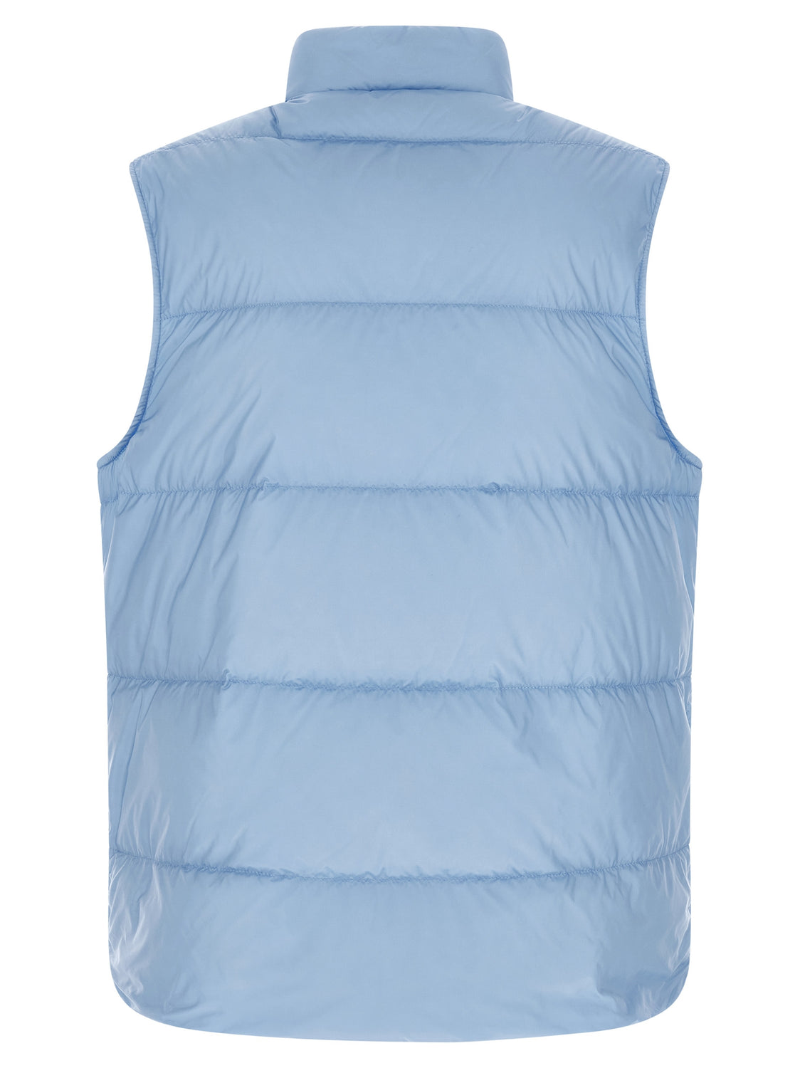 Blue Polyamide Sleeveless Jacket