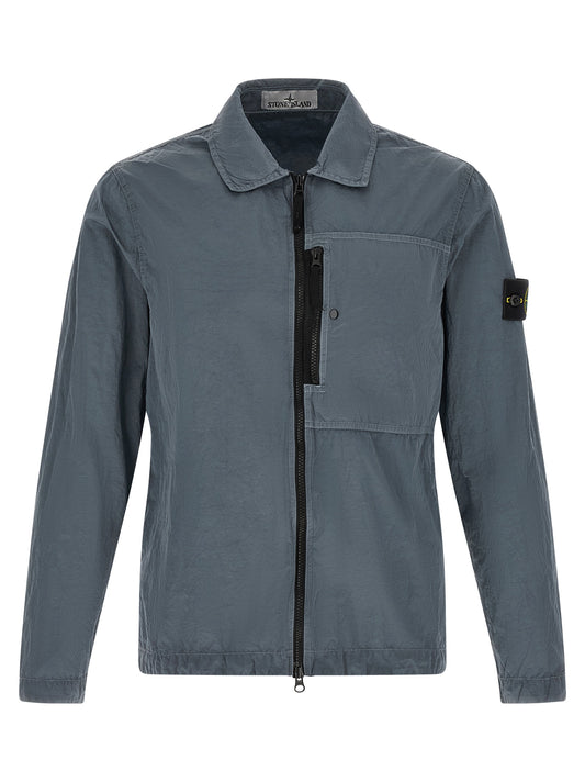 Gray Polyamide Blouse