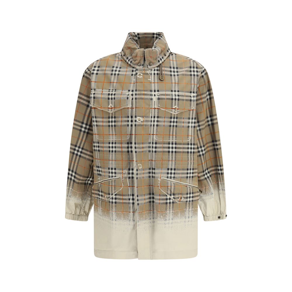 Beige Cotton Parka