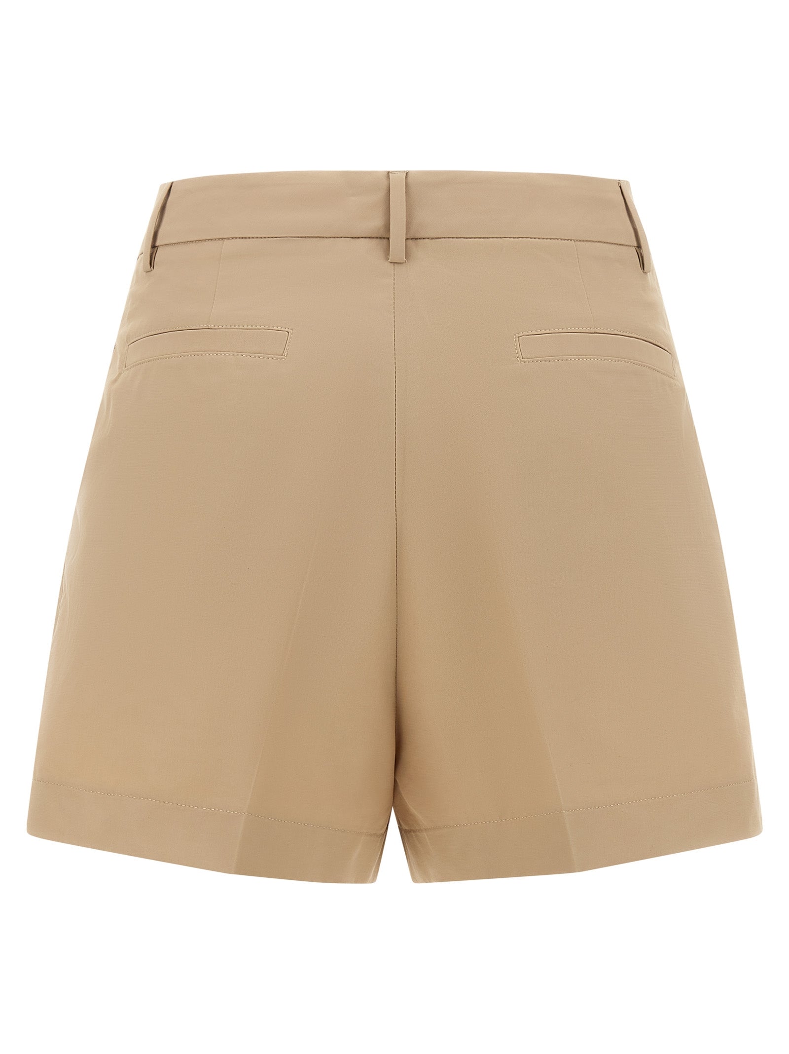 Brown Cotton Bermuda Shorts