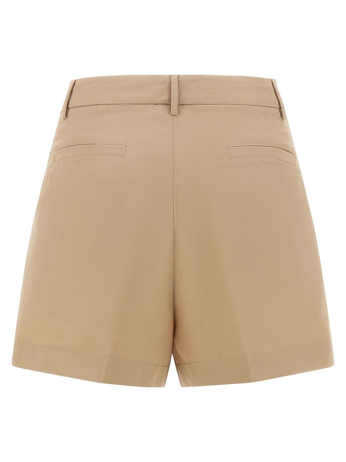 Brown Cotton Bermuda Shorts