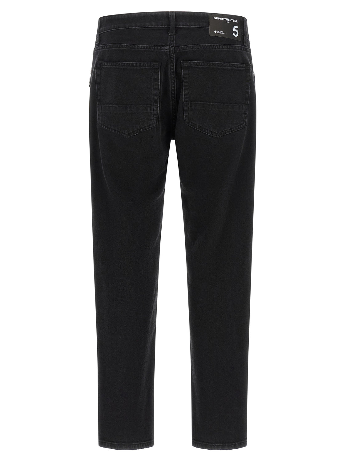 Black Cotton Cropped Jeans