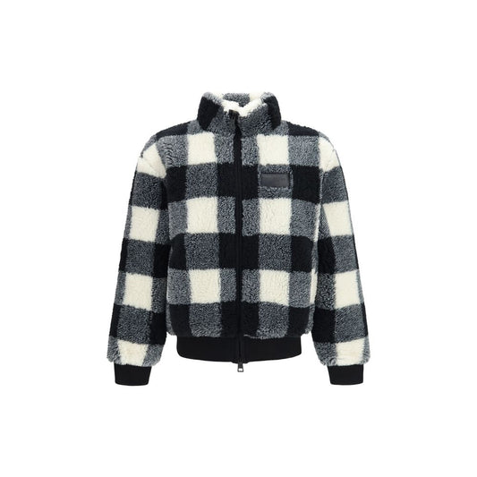 Gray Polyester Full-Length Jacket