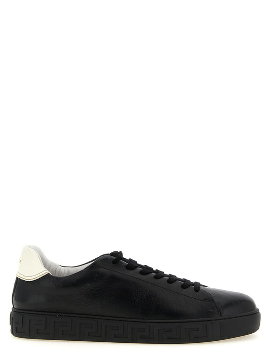 Bicolor Calfskin Low Top Sneakers