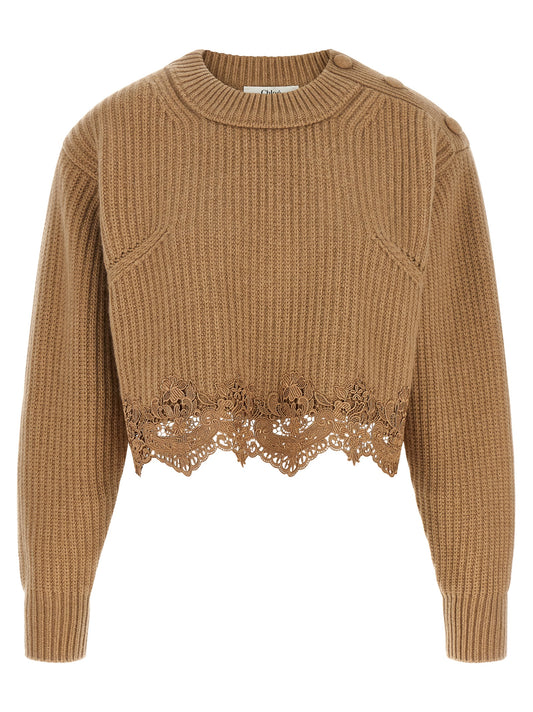 Beige Wool Cardigan