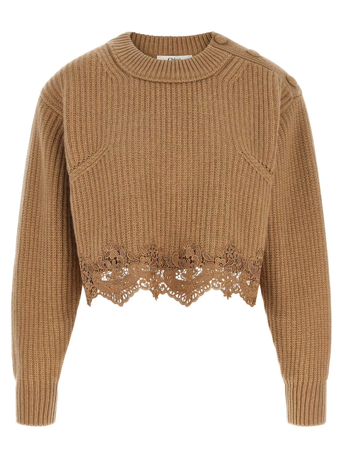 Beige Wool Cardigan