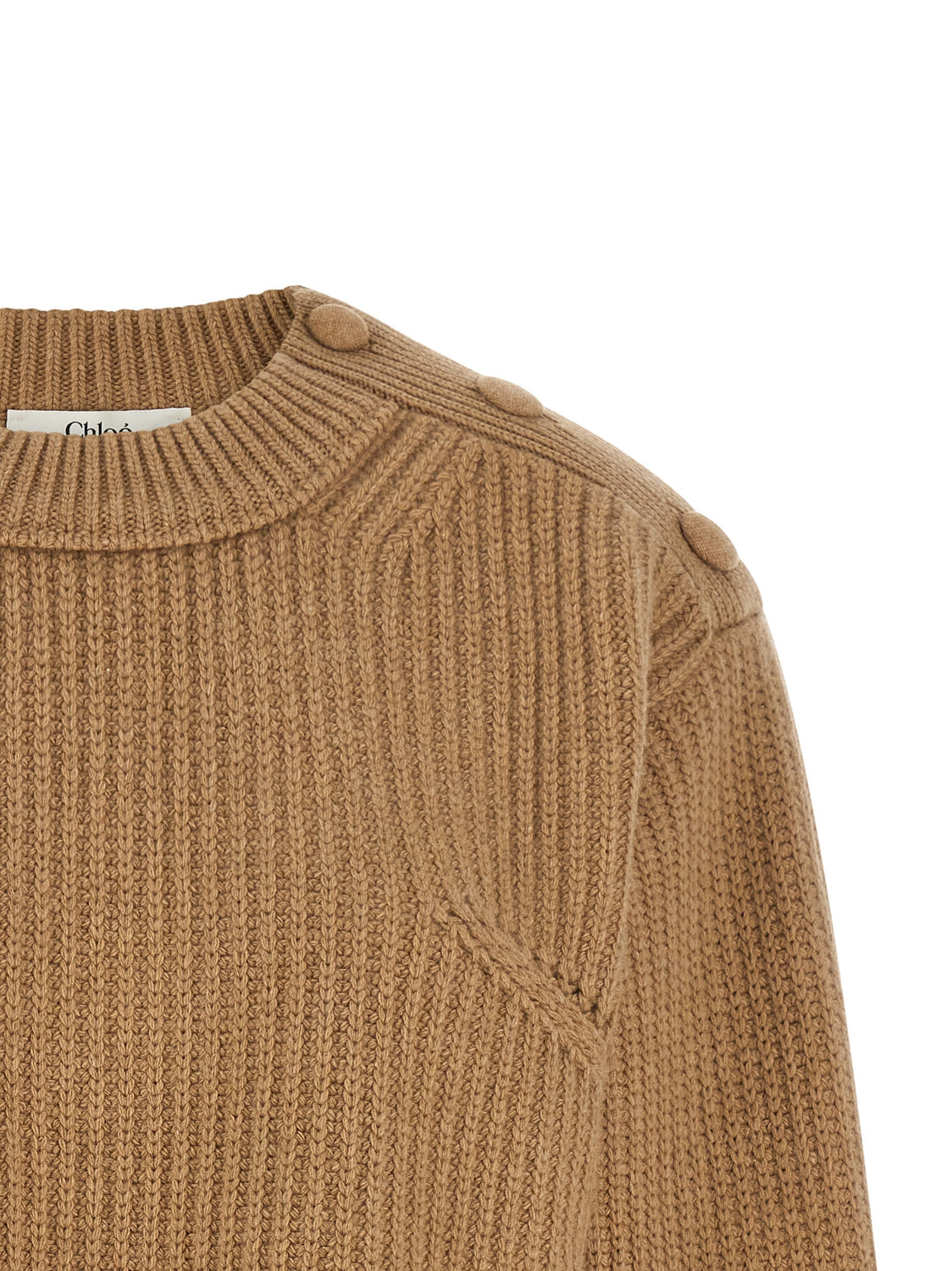 Beige Wool Cardigan