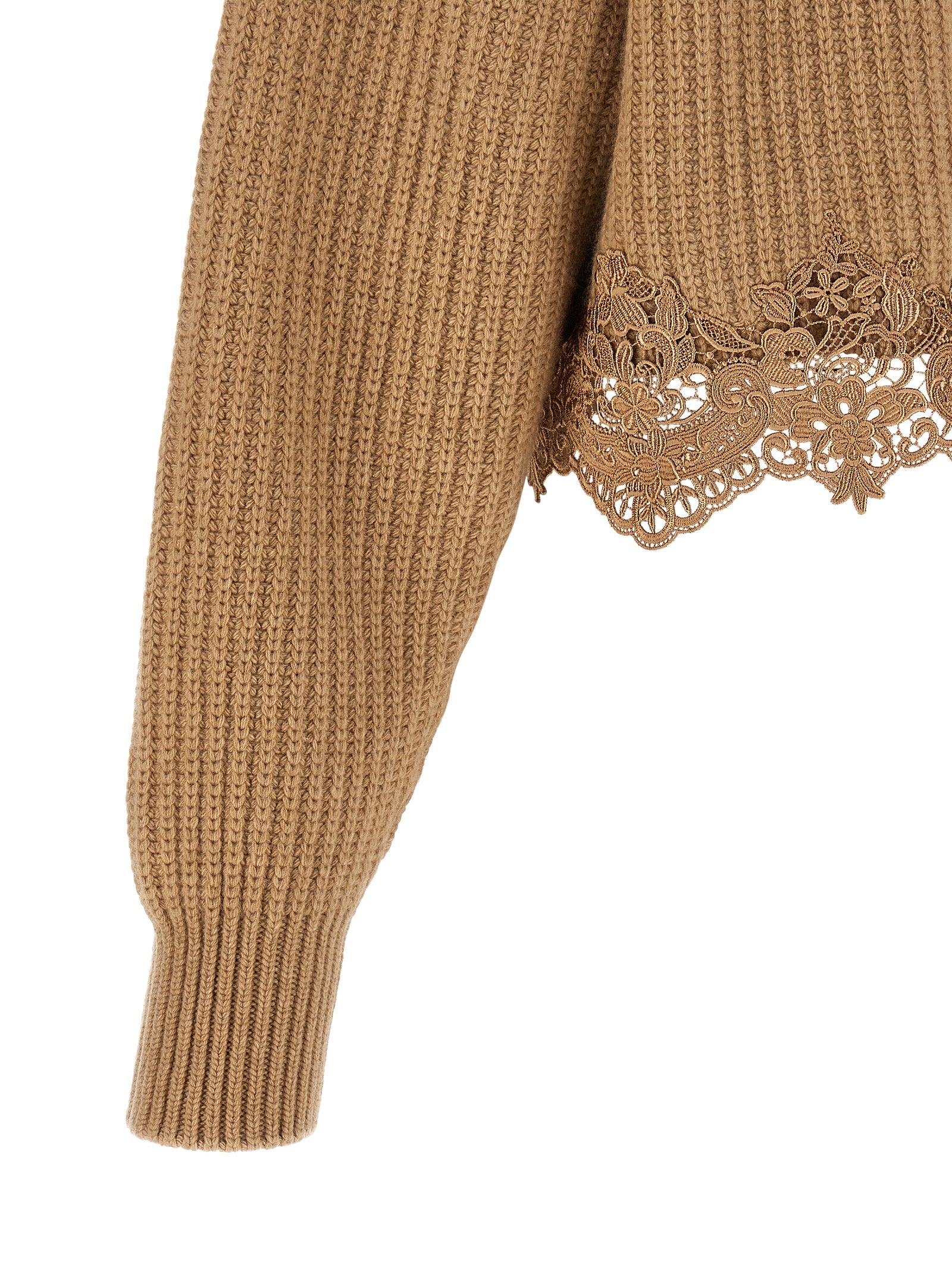 Beige Wool Cardigan