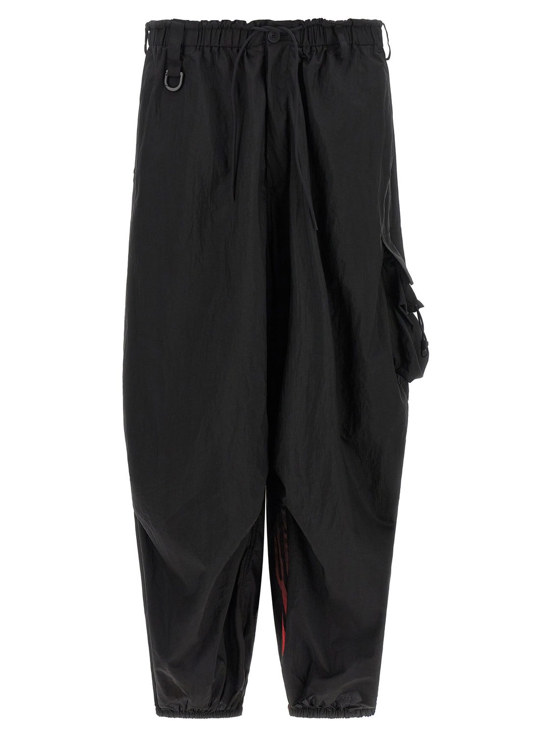 Black Polyamide Cargo Pants