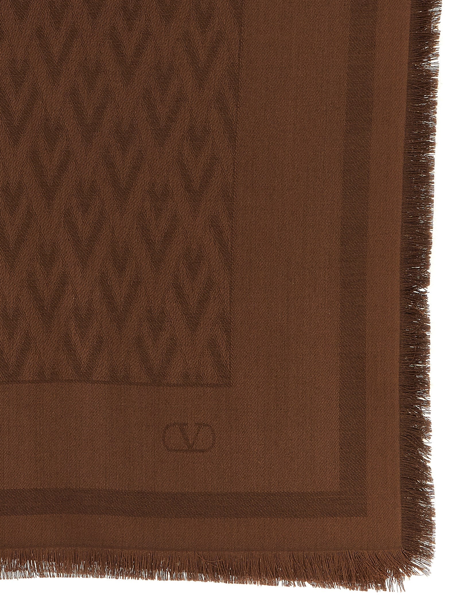 Brown Silk Scarf