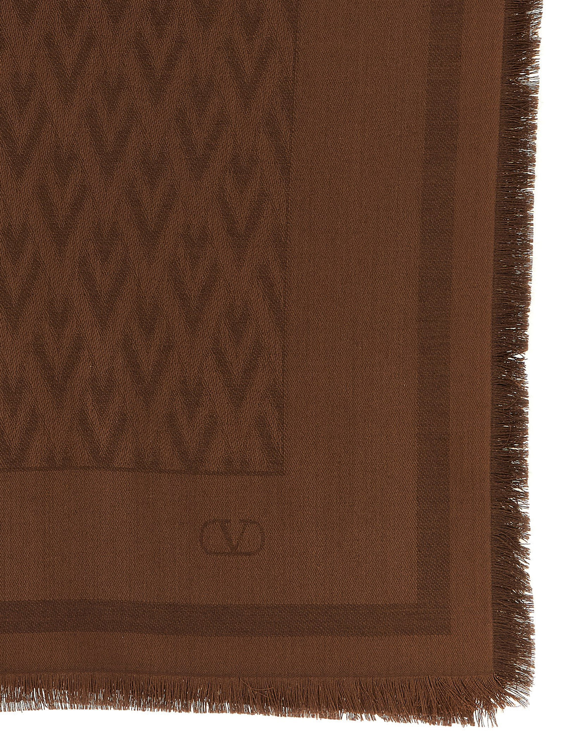 Brown Silk Scarf
