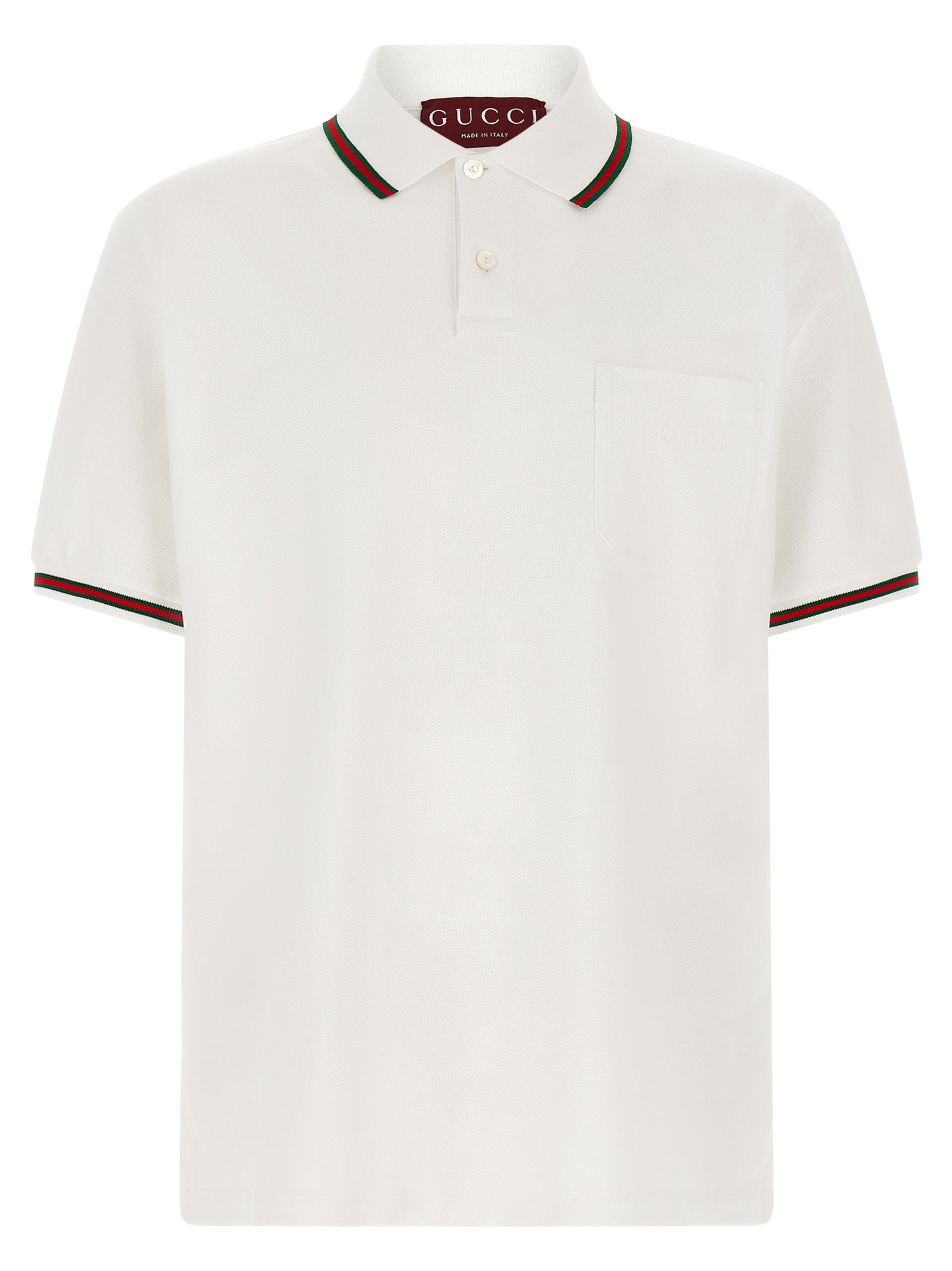White Cotton Polo Shirt