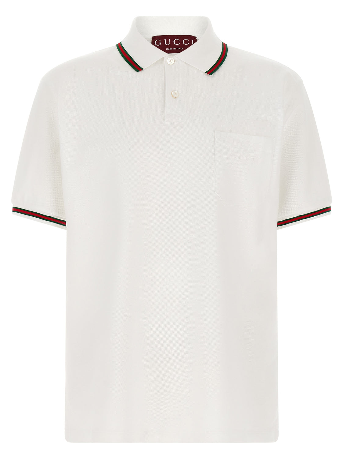 White Cotton Polo Shirt