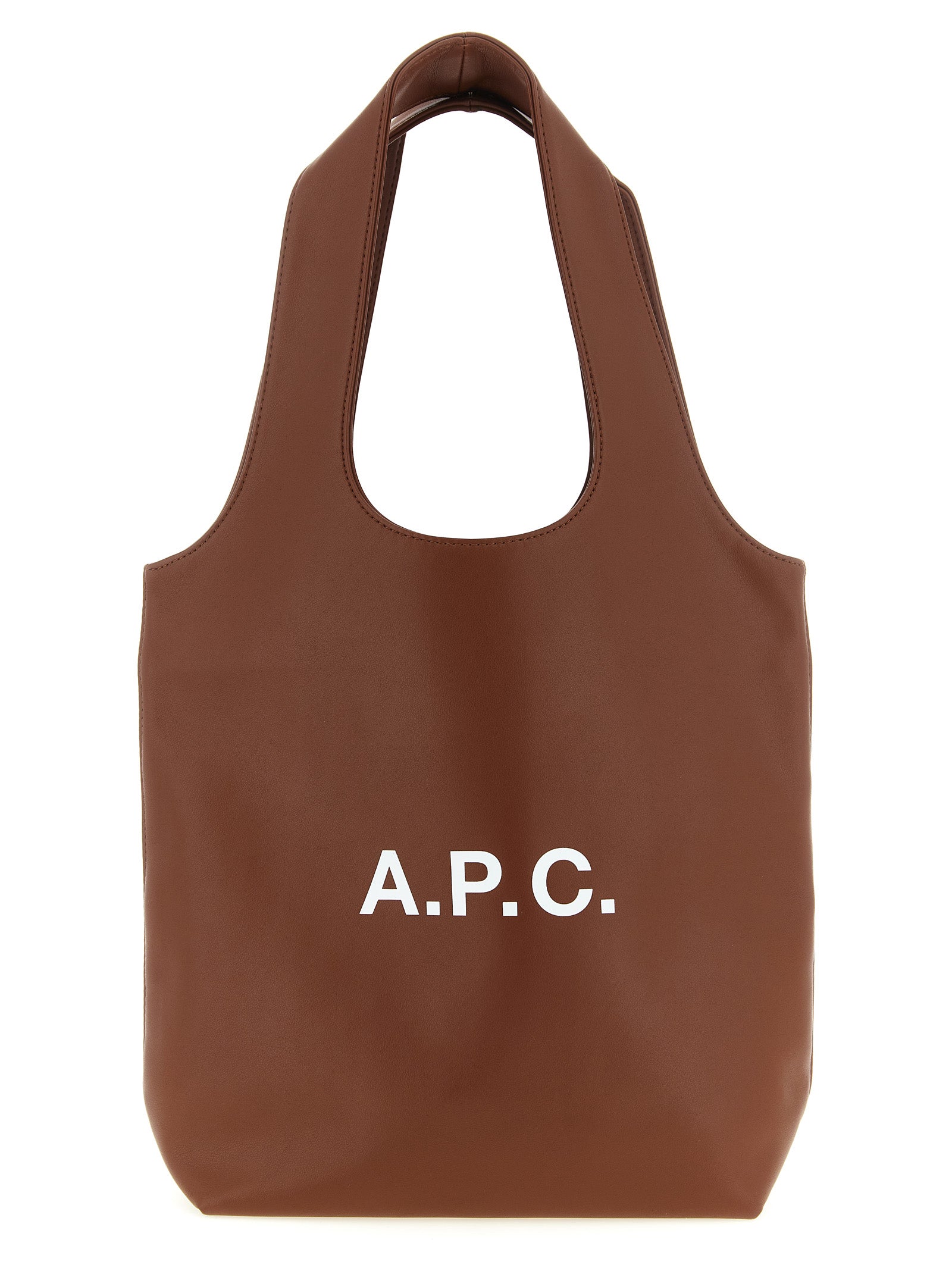 Brown Polyester Handbag