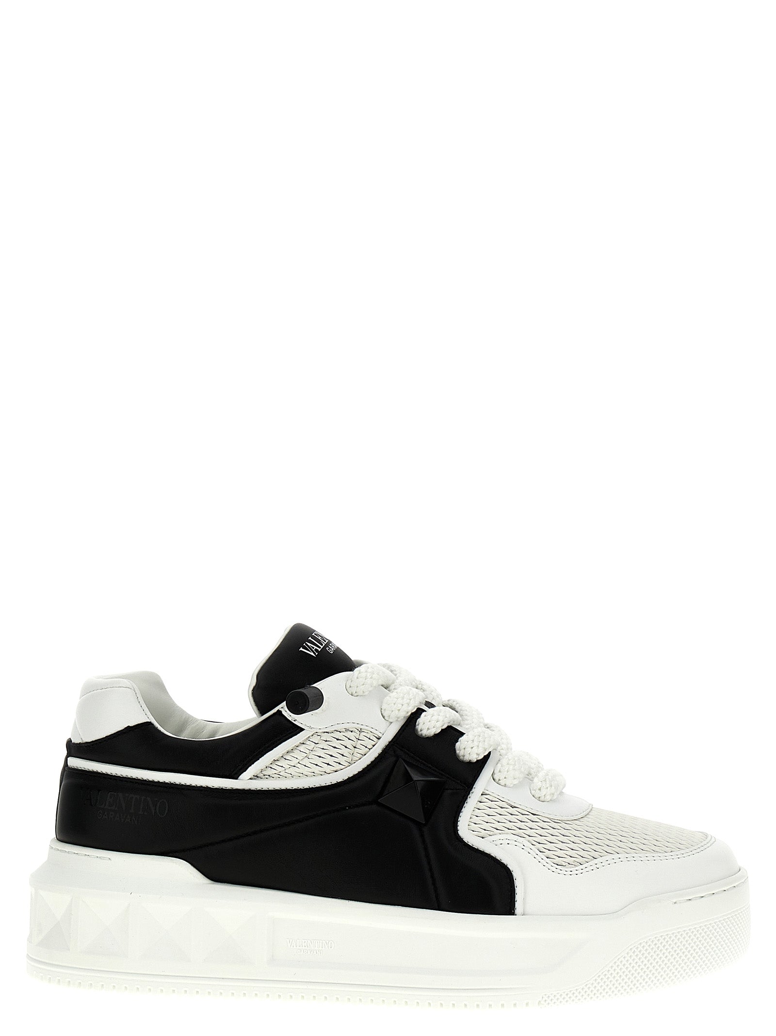 Bicolor Calfskin Chunky Sneakers