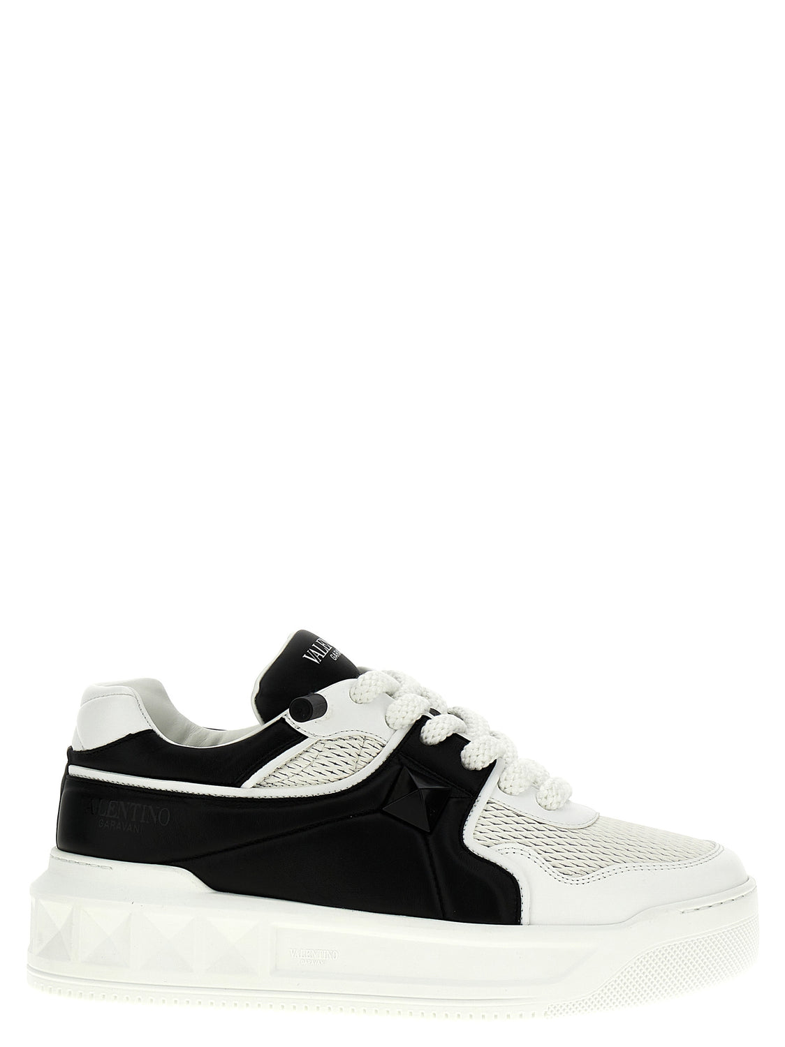 Bicolor Calfskin Chunky Sneakers
