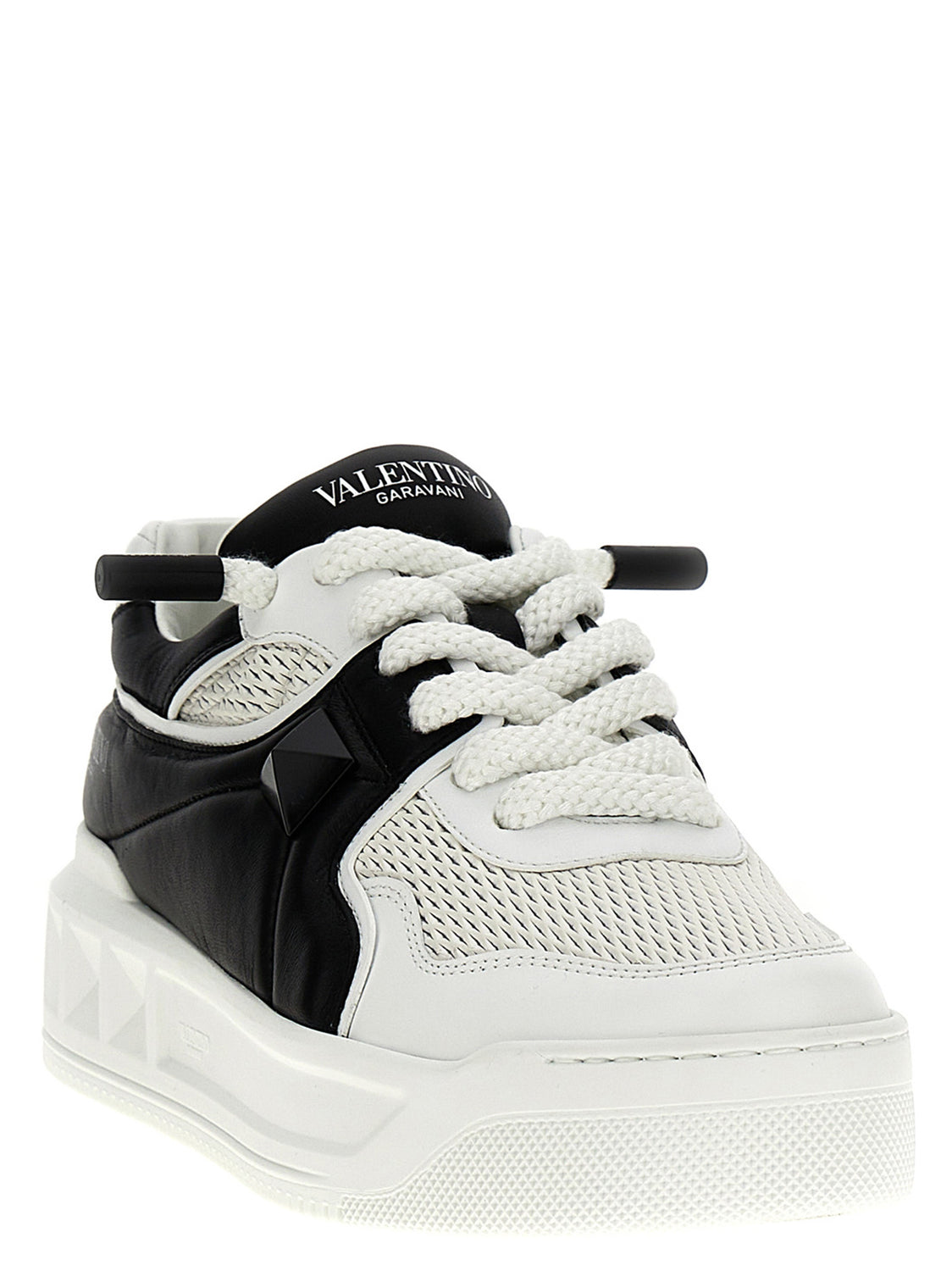 Bicolor Calfskin Chunky Sneakers