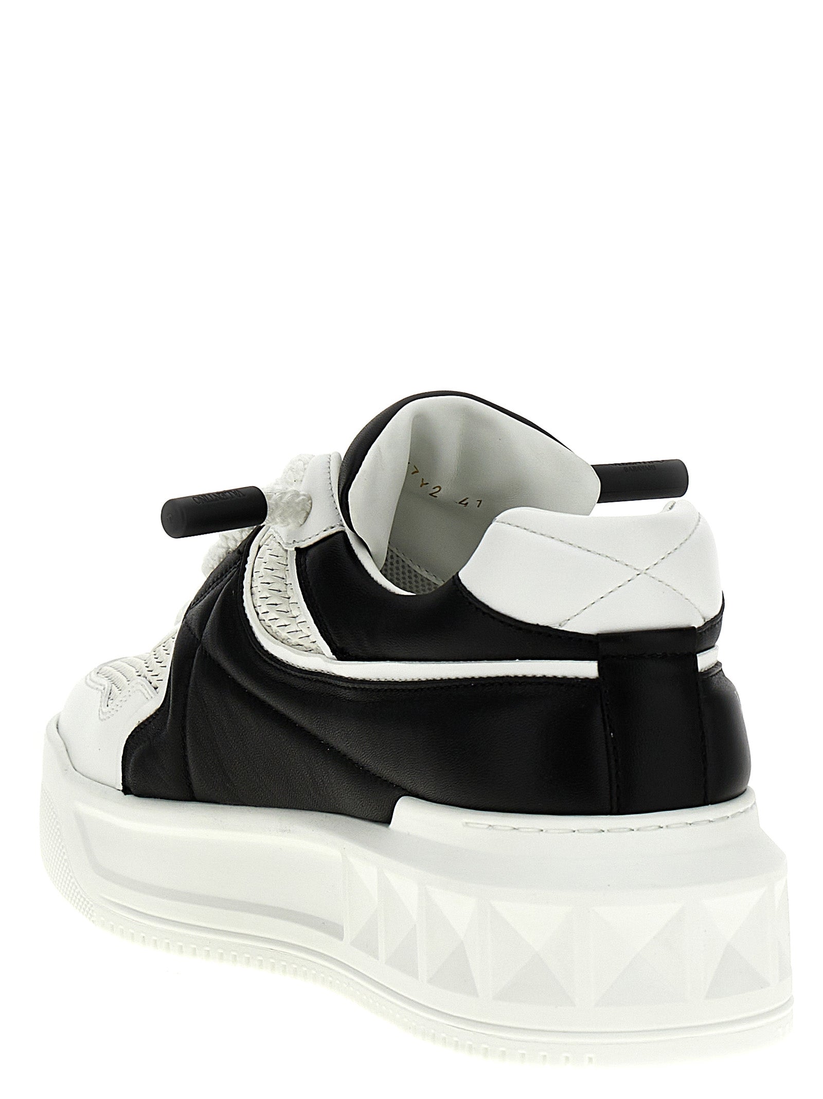 Bicolor Calfskin Chunky Sneakers