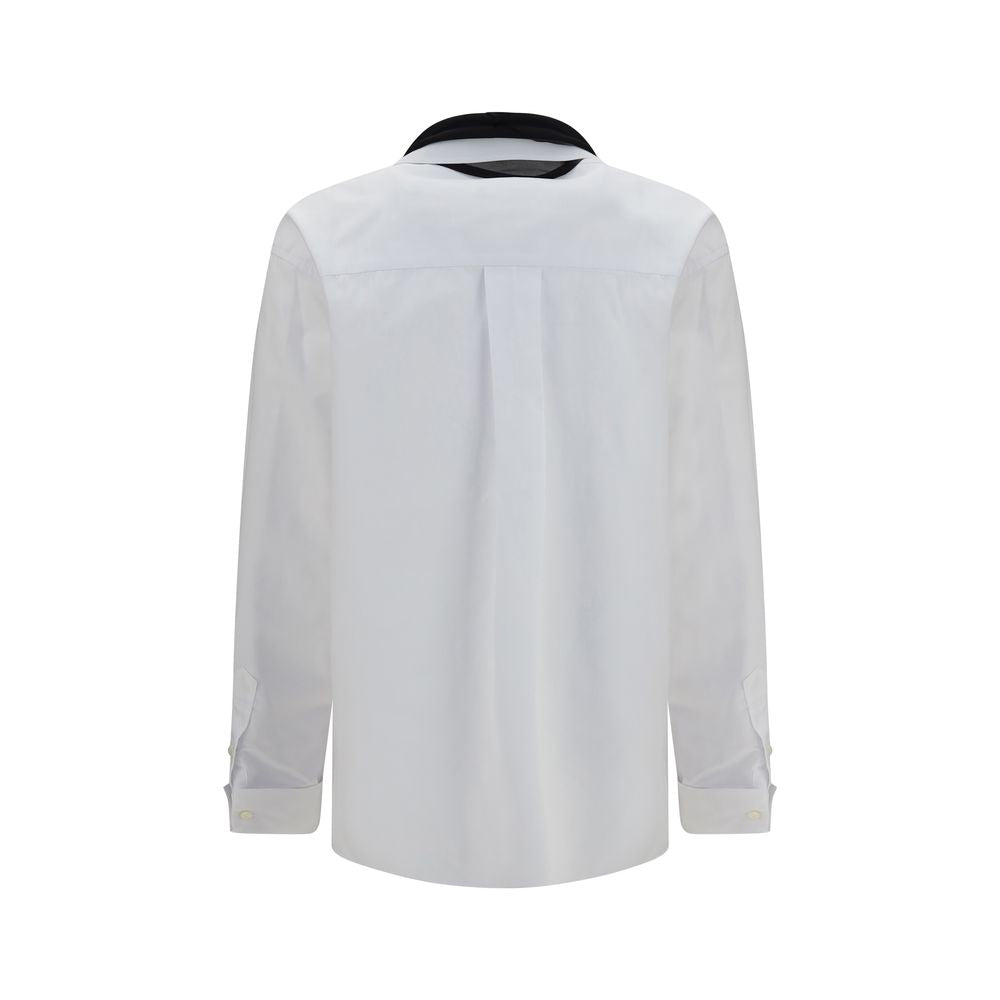 White Polyester Dress Shirt