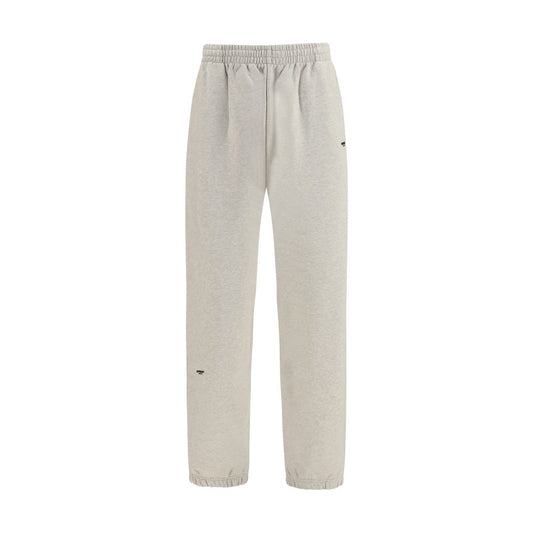 Beige Cotton Casual Pants