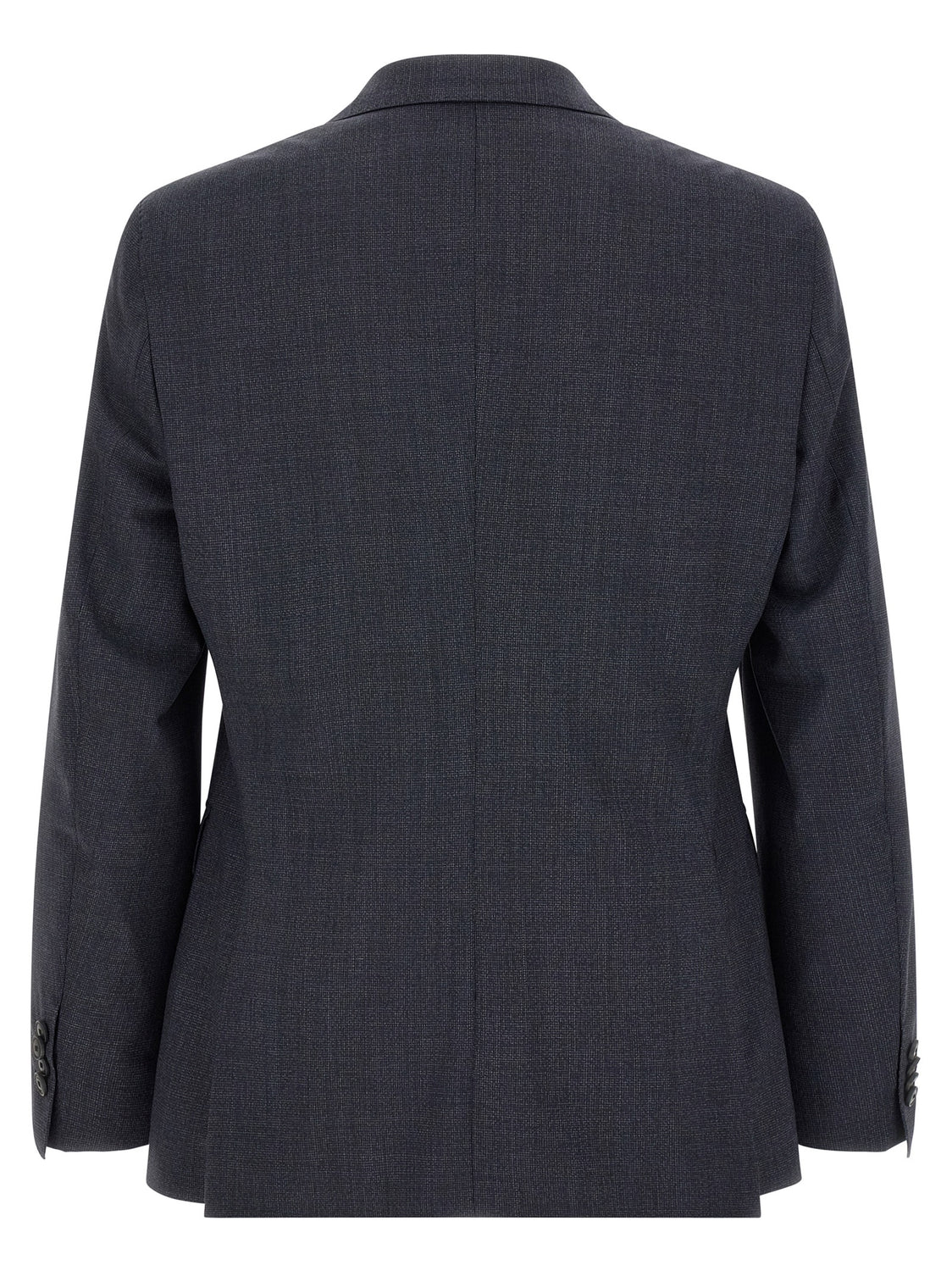 Blue Polyester Two-Piece Suit