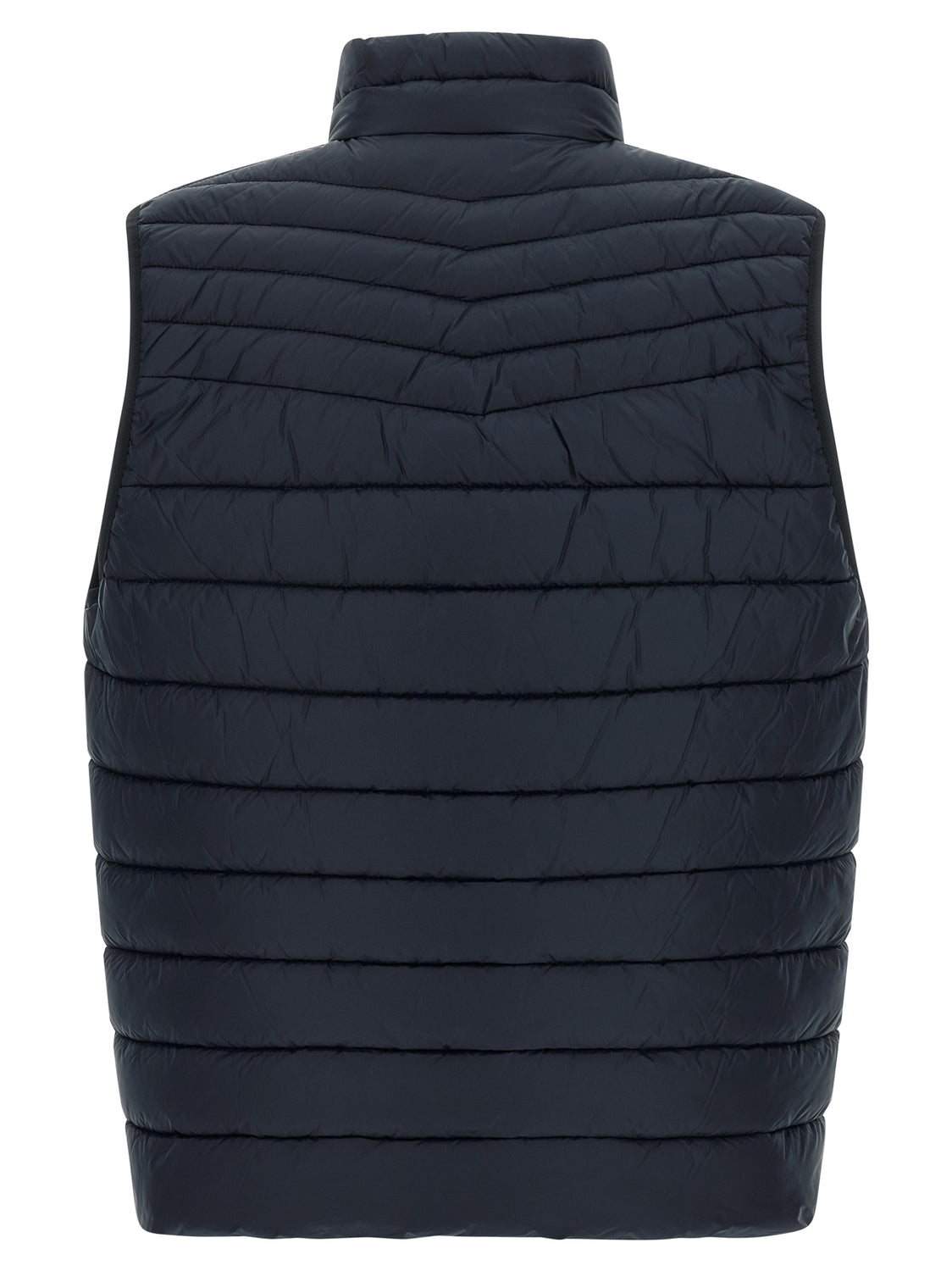 Blue Recycled Polyamide Sleeveless Jacket
