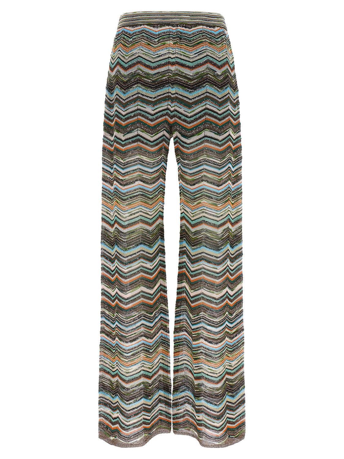 Multicolor Viscose Flared Pants