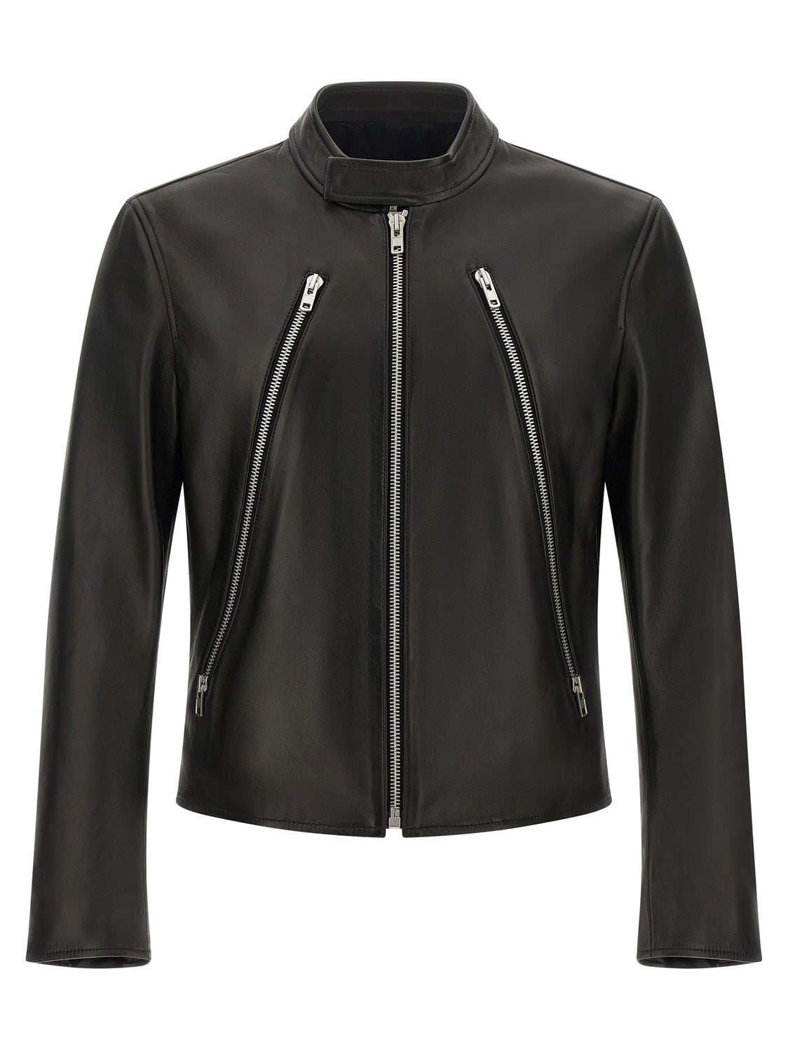 Black Lamb Leather Leather Jacket
