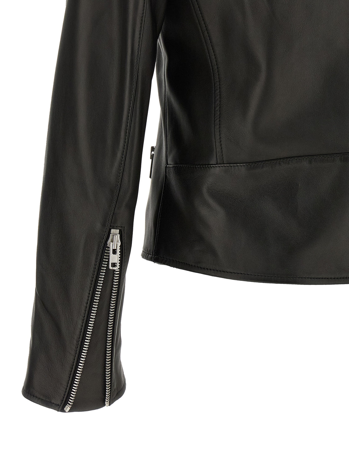 Black Lamb Leather Leather Jacket