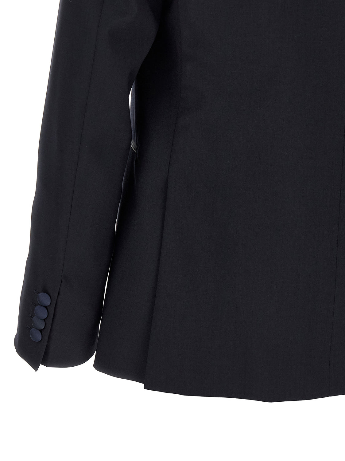 Black Wool Two-Piece Suit