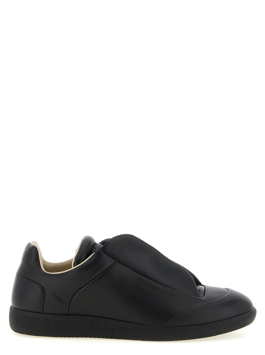 Black Calfskin Low Top Sneakers